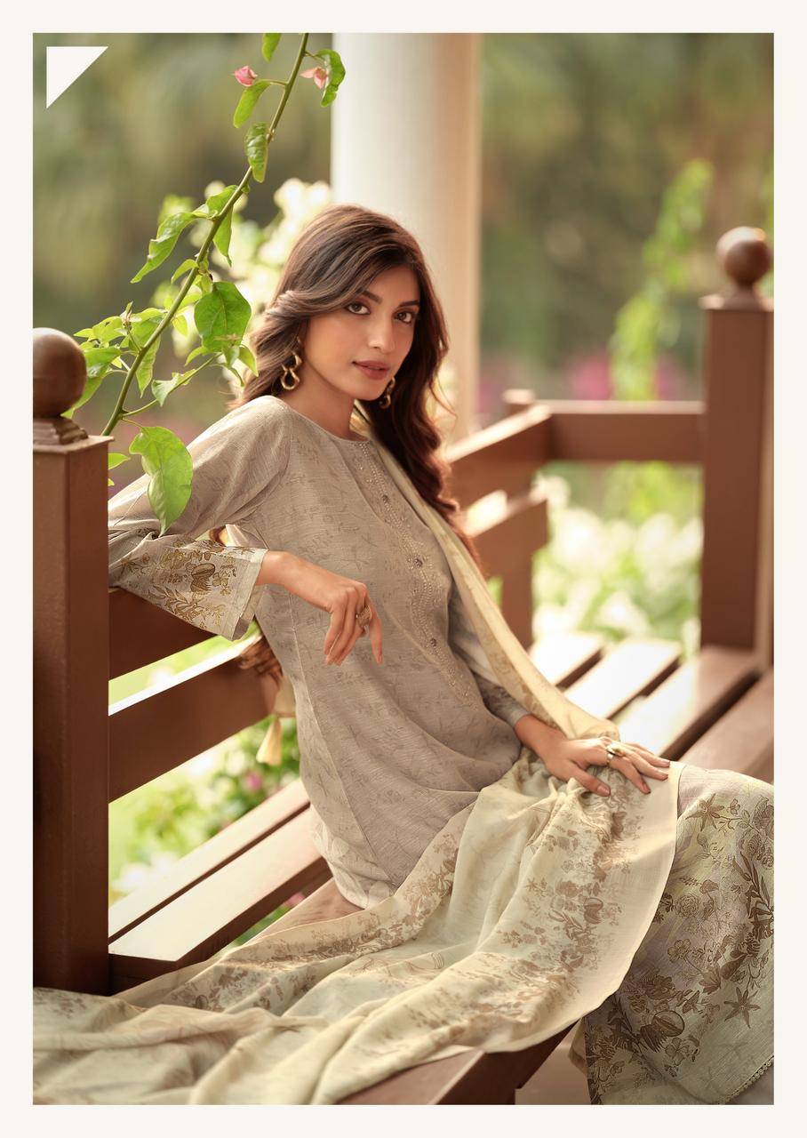 SAFIRA By SANNA Fashion 11149 TO 11154 series Beautiful Festive Suits Stylish PURE HAMP LINEN PRINTED Dresses At Wholesale Price
